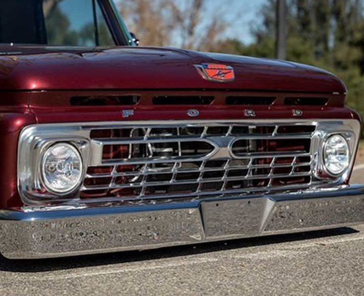 f100 headlights with oe style glass lens